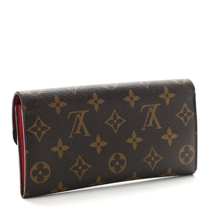 Louis Vuitton Monogram Emilie Wallet Red 3 of 17