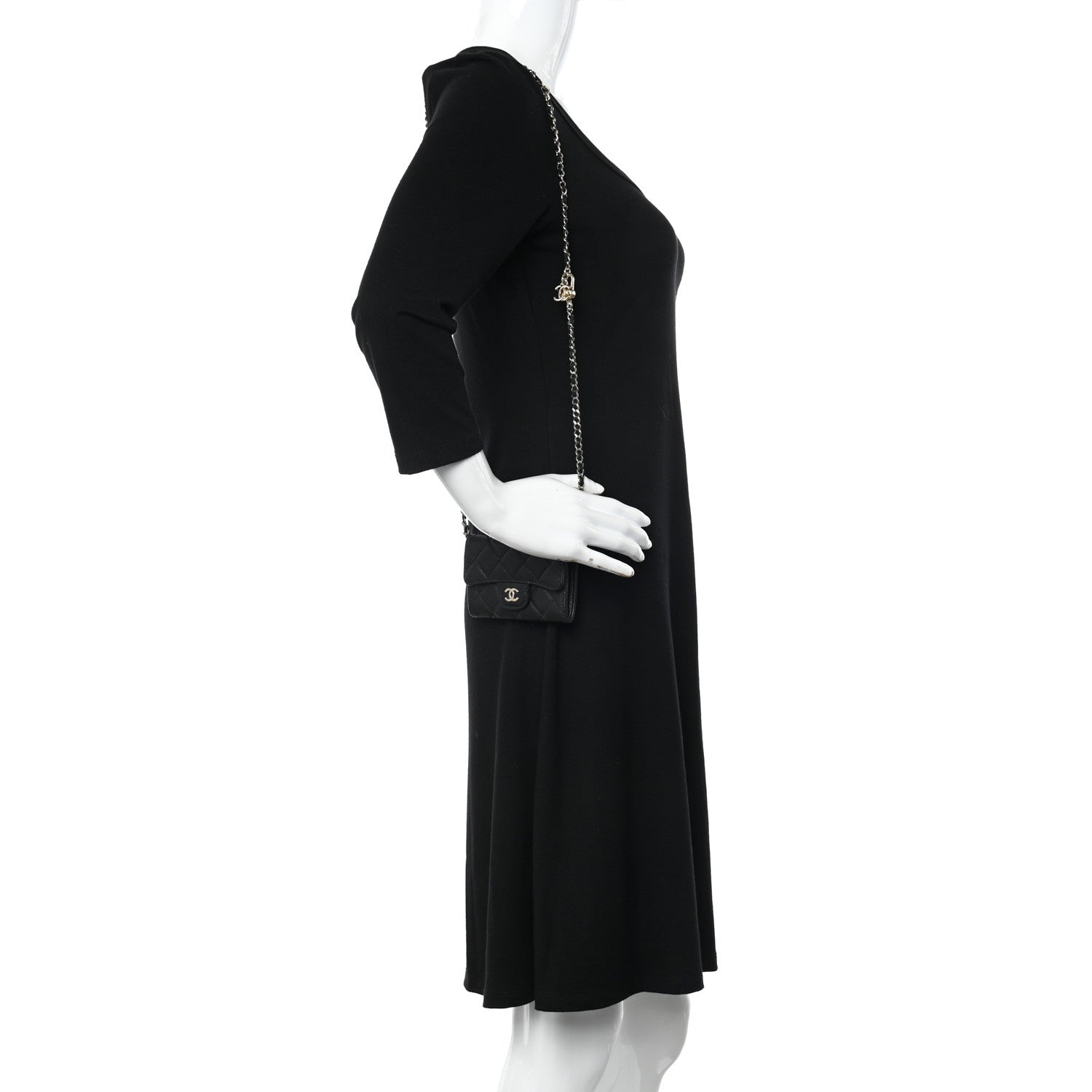 Chanel Caviar Quilted Belt Bag Black 2 of 8