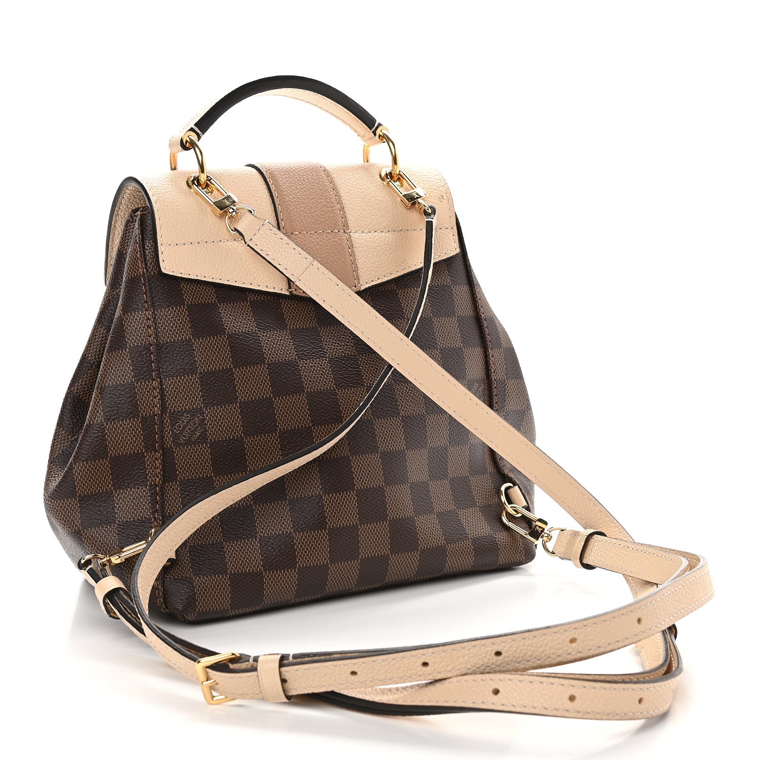 Louis Vuitton Damier Ebene Clapton Backpack Creme 3 of 9