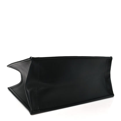 Christian Dior Calfskin Macro Cannage Medium Book Tote Black 4 of 11