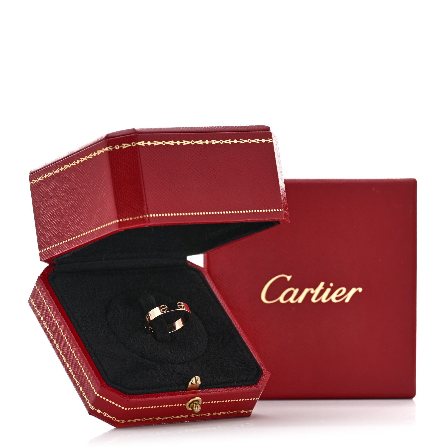Cartier 18K Pink Gold 3.5mm LOVE Wedding Band Ring 49 5 5 of 5