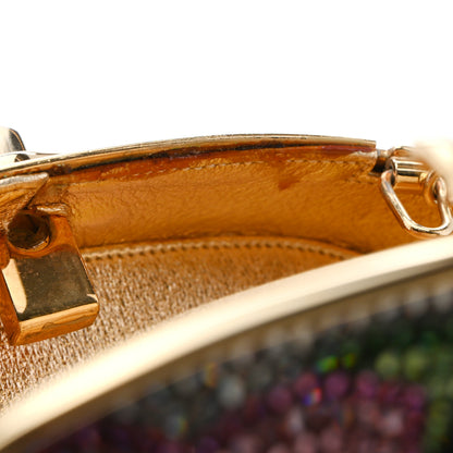 Judith Leiber Crystal Flower Minaudiere Clutch Gold 13 of 13