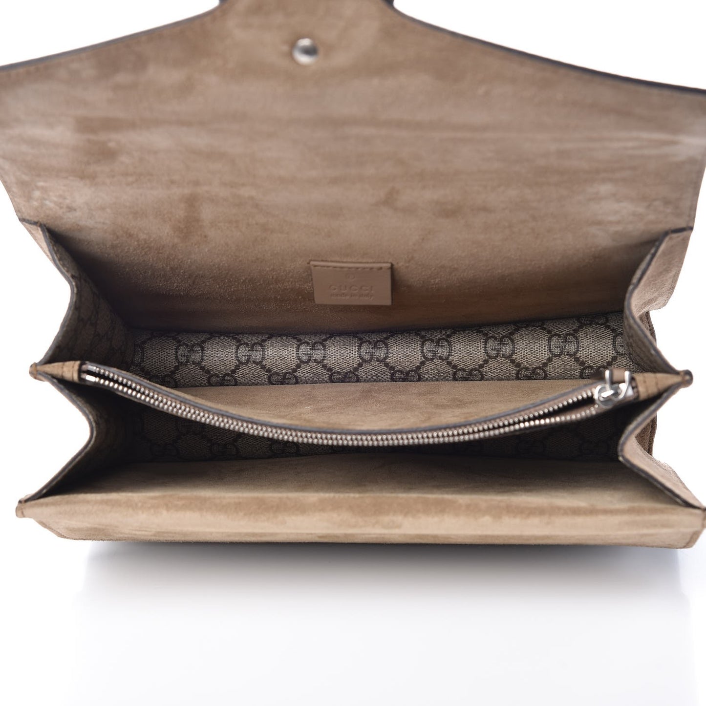 GG Supreme Monogram Small Dionysus Shoulder Bag Taupe