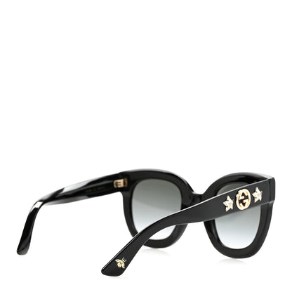 Gucci Acetate Crystal Star Round Frame Sunglasses GG0208S Black 8 of 16