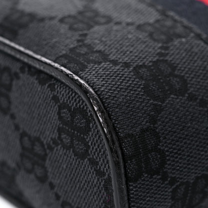 Gucci X BALENCIAGA BB Monogram Web Mini Ophidia Messenger Black 8 of 15