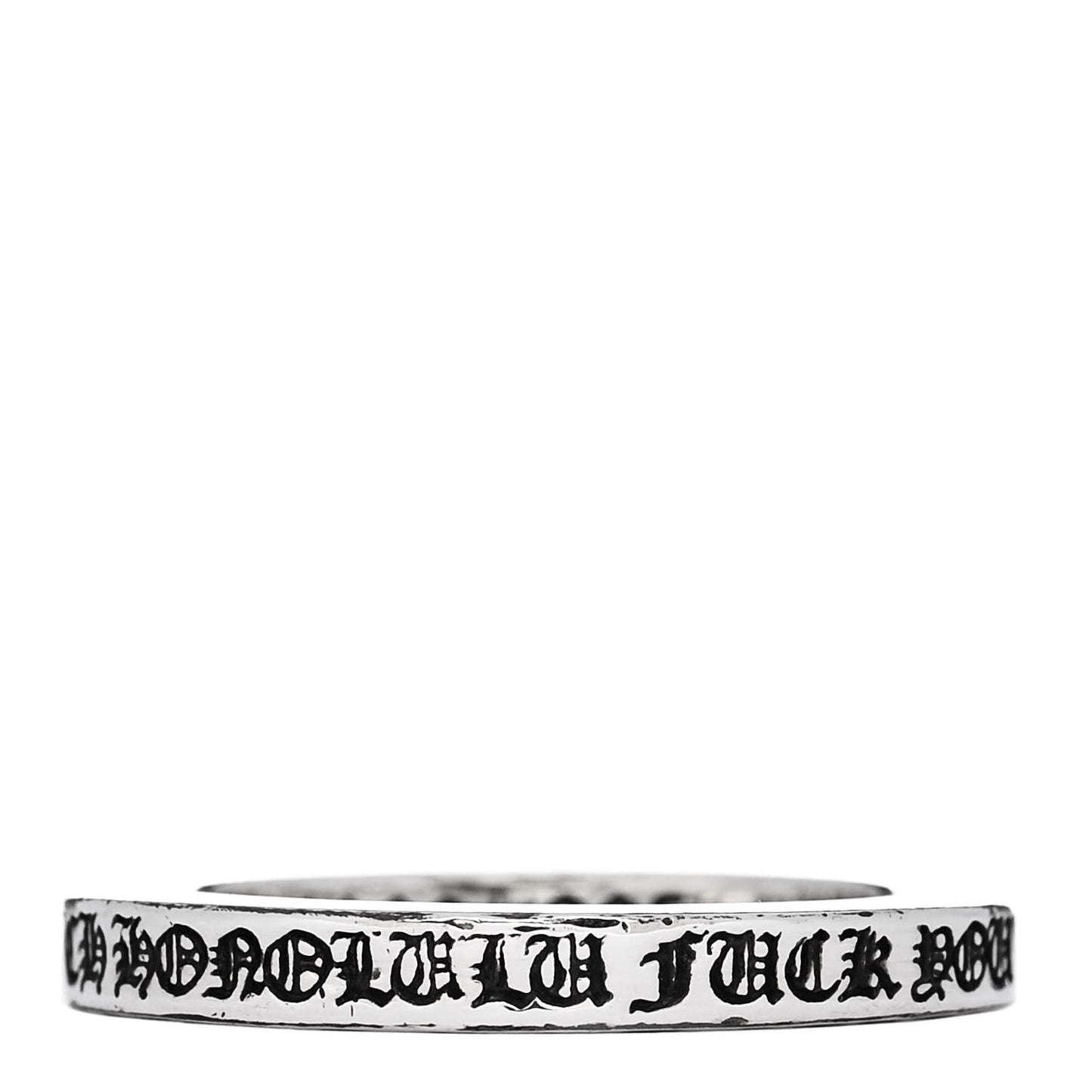 Sterling Silver CH Honolulu Fck You Spacer Ring 56 7.5
