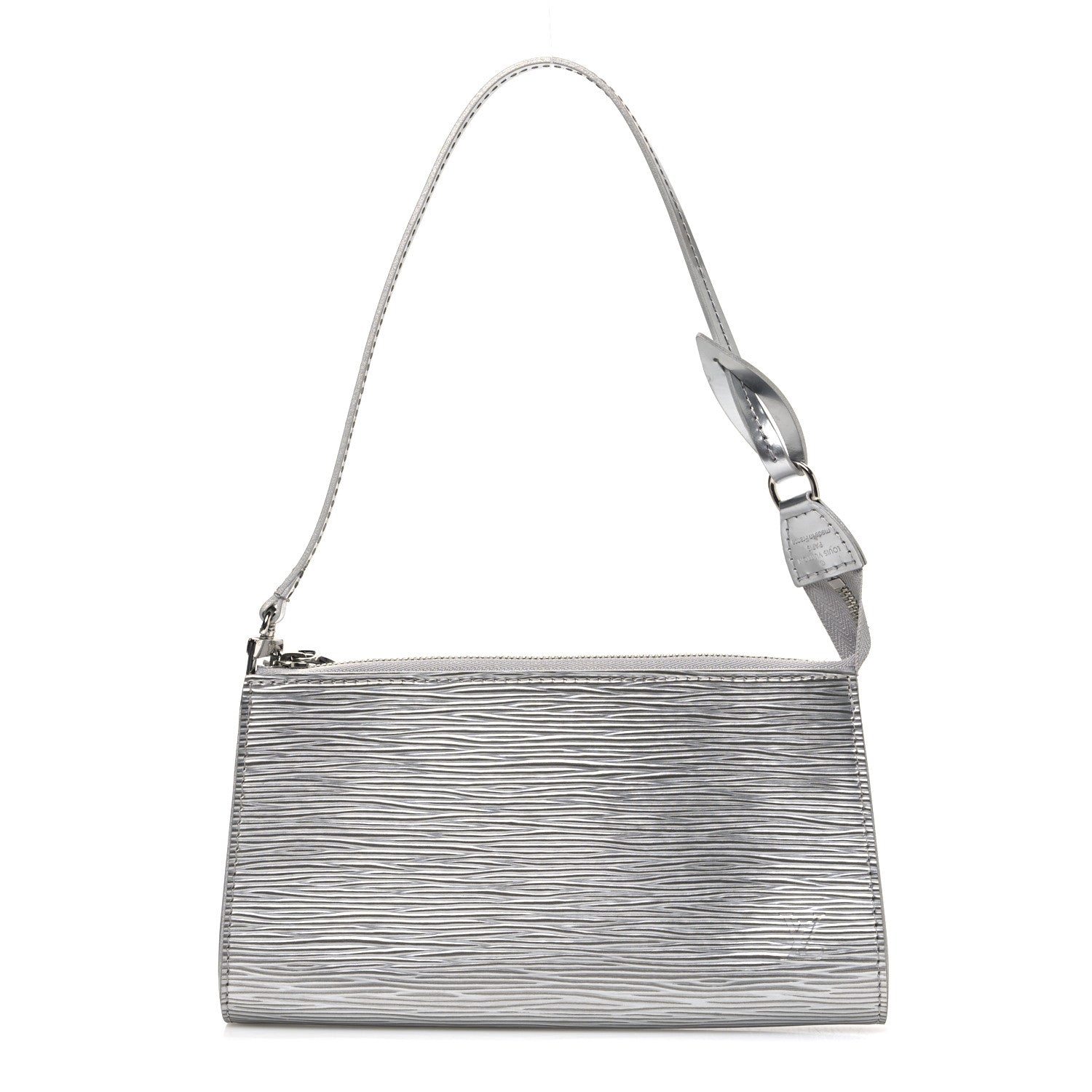 Louis Vuitton Epi Pochette Accessories Metallic Silver 1 of 9