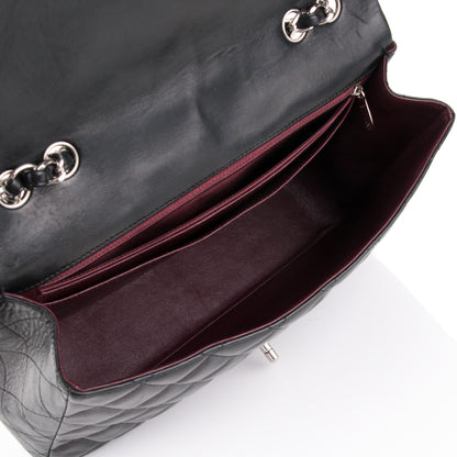 Chanel Lambskin Quilted Jumbo Single Flap Black 5 of 7