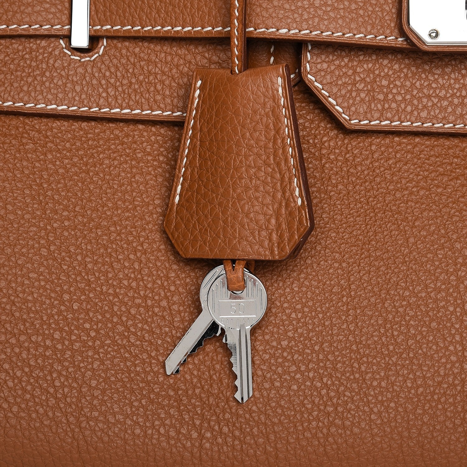 Hermes Togo JPG Shoulder Birkin II 42 Gold 16 of 35
