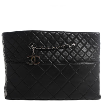 Chanel Calfskin Quilted Large In the Business Tote Black 1 of 8