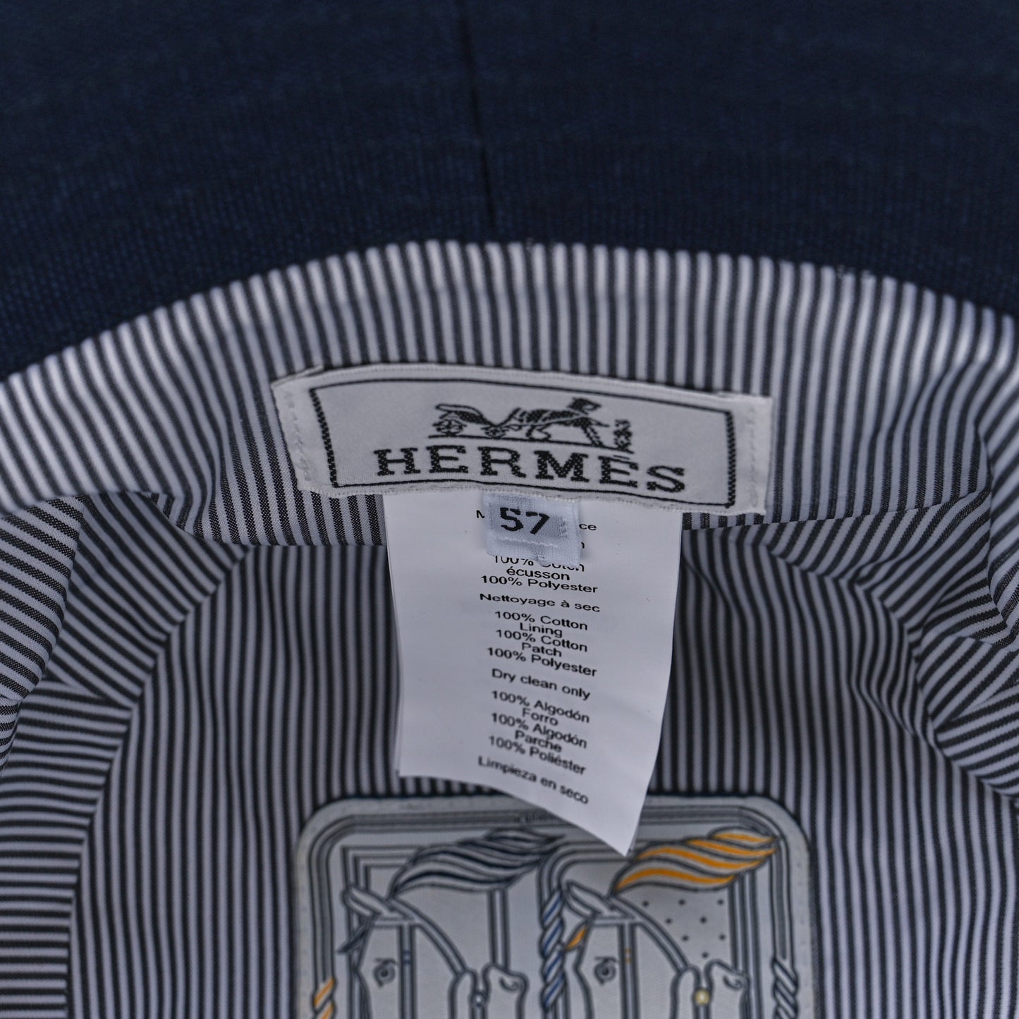 Cotton Canvas Eden Bucket Hat 57 Marine