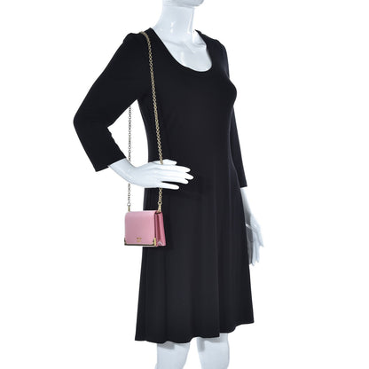 Prada Saffiano Cahier Chain Wallet Petalo 3 of 9