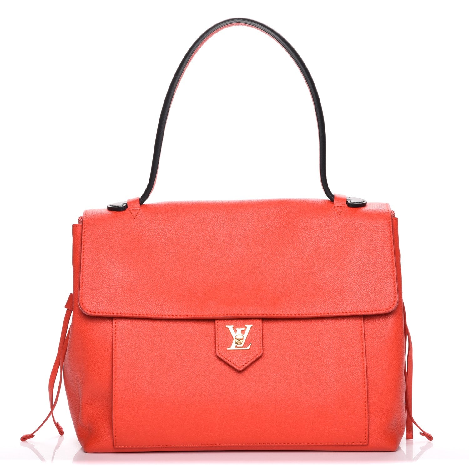 Louis Vuitton Calfskin Lockme MM Rouge 1 of 7