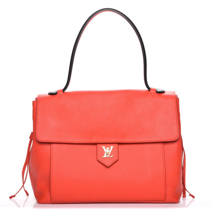 Louis Vuitton Calfskin Lockme MM Rouge 1 of 7