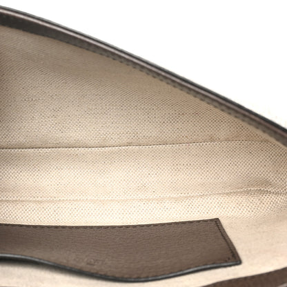 Gucci GG Supreme Monogram Textured Dollar Calfskin Web Mini Ophidia Envelope Shoulder Bag Beige Ebony 5 of 11