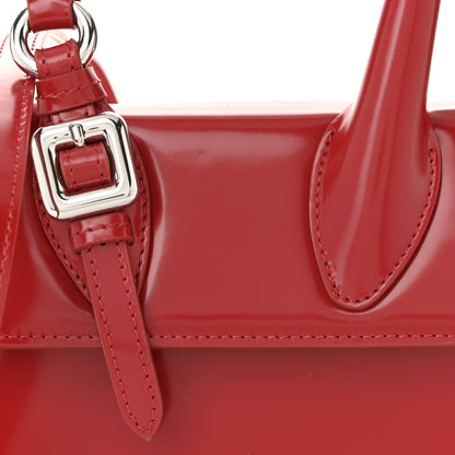Jacquemus Glazed Calfskin Le Chiquito Boucle Moyen Red 7 of 9