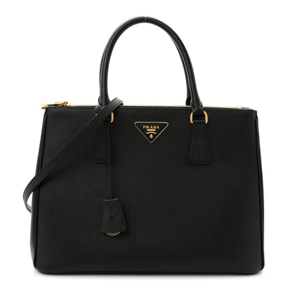 Prada Saffiano Lux Large Galleria Double Zip Tote Black 2 of 21