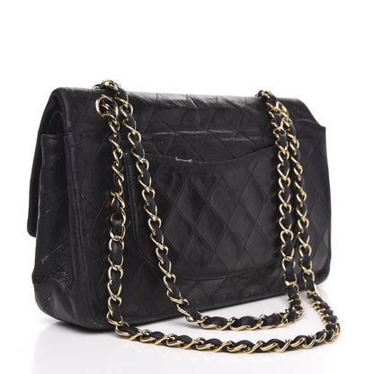 Chanel Lambskin Quilted Medium Double Flap Black 3 of 20