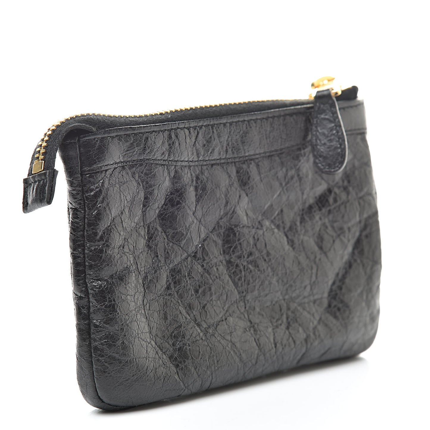 Agneau Giant 12 Gold Hardware M Porte-Monnaie Coin Purse Black