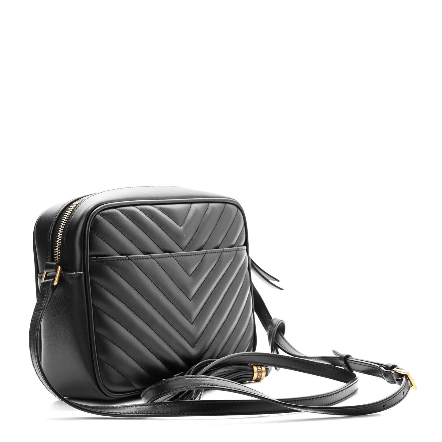 Calfskin Matelasse Monogram Lou Camera Bag Black