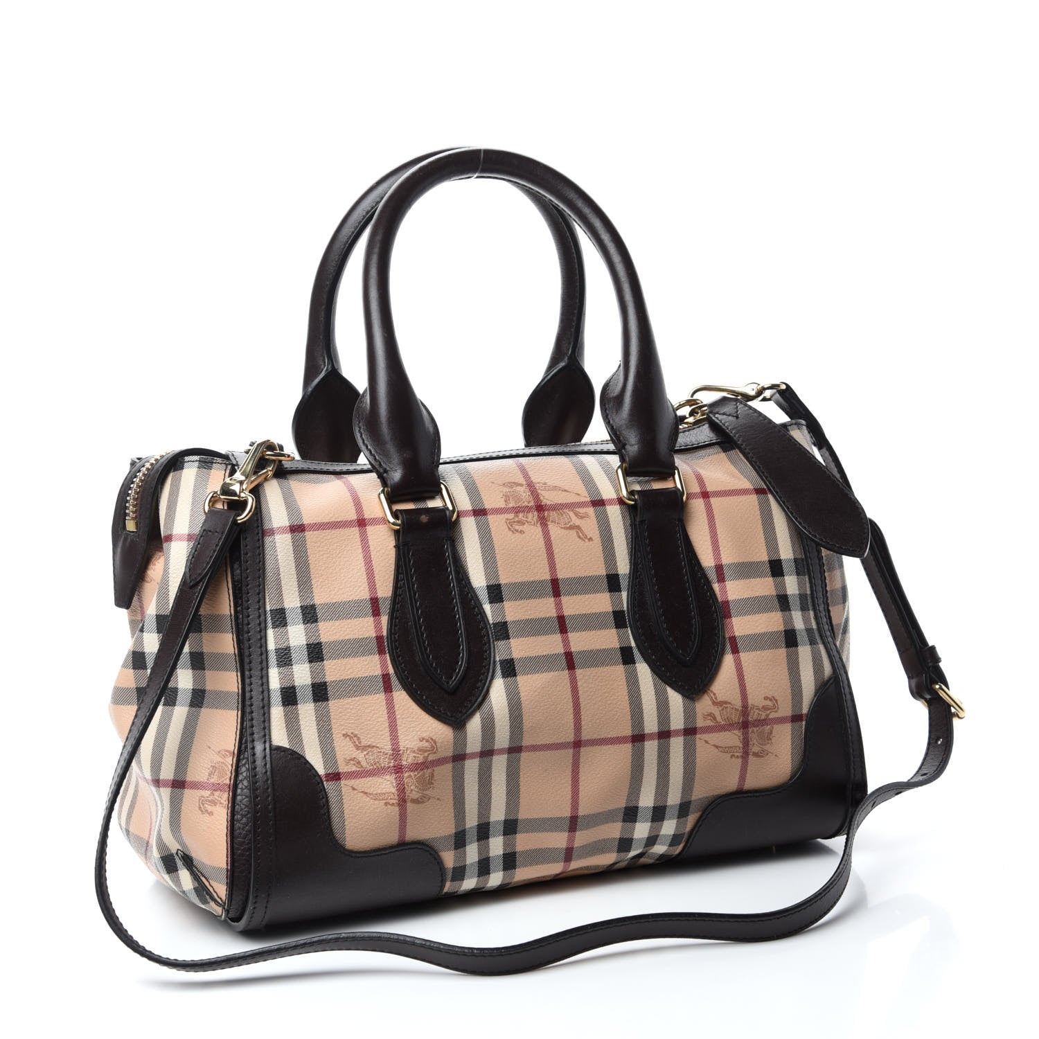 Burberry Haymarket Check Small Gladstone Chocolate 3 of 11