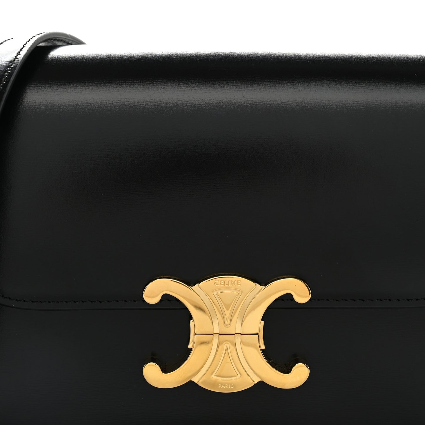 Shiny Calfskin Teen Triomphe Black