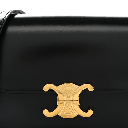 Celine Shiny Calfskin Teen Triomphe Black 8 of 10
