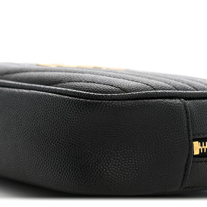 Saint Laurent Grain De Poudre Matelasse Monogram Mini Lou Camera Bag Black 10 of 12