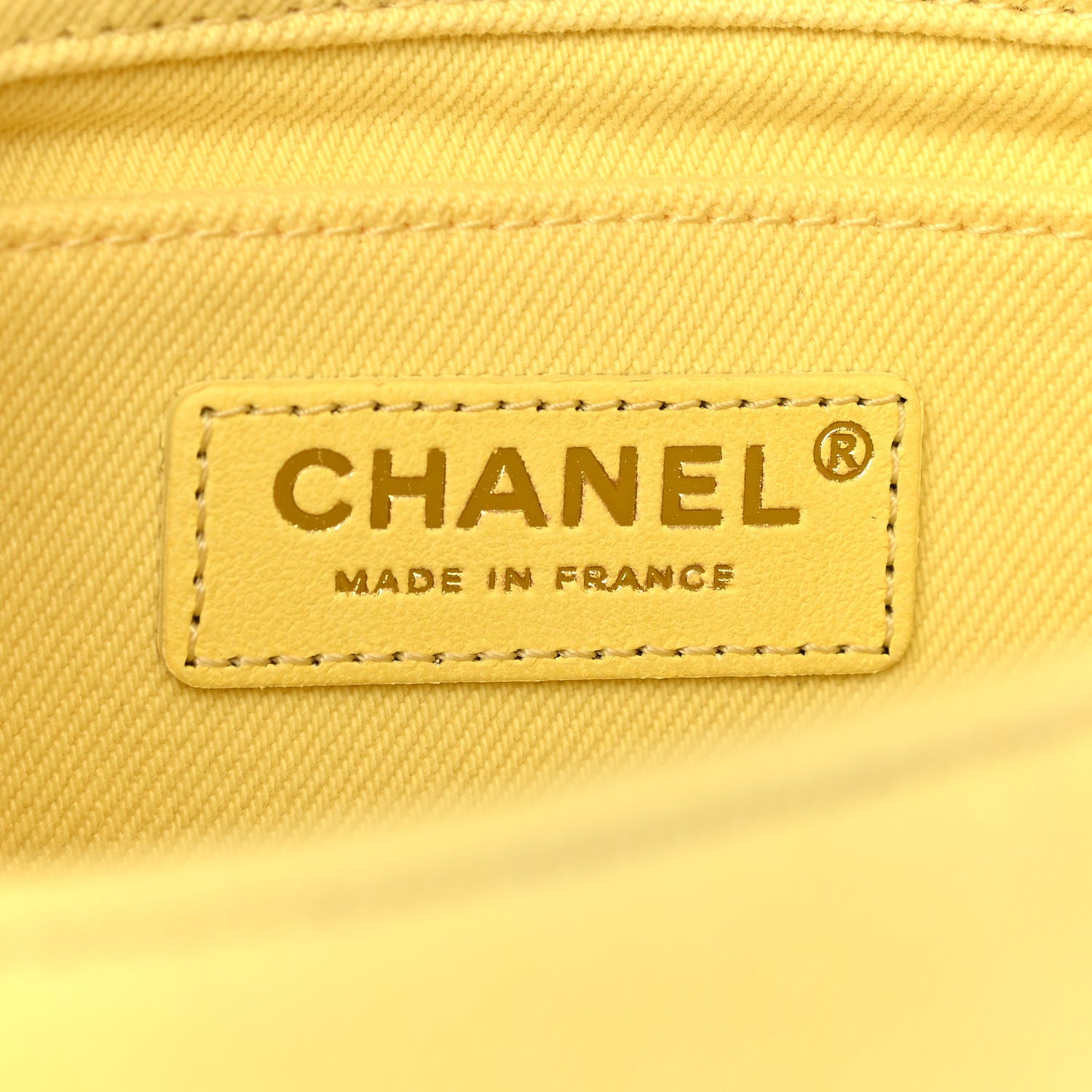 Chanel Denim Coco Flap Yellow 6 of 11