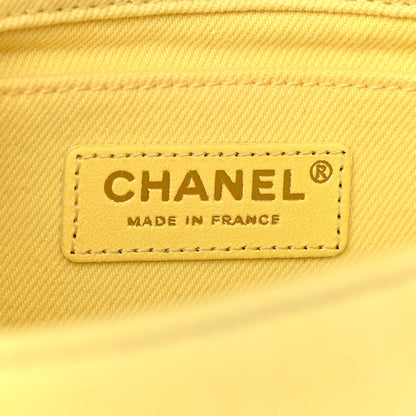 Chanel Denim Coco Flap Yellow 6 of 11