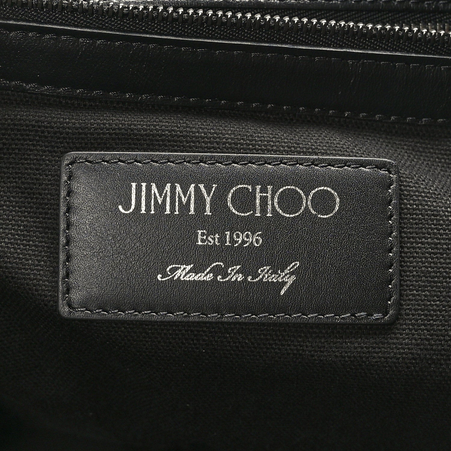 Jimmy Choo Calfskin Star Embossed Tote Black 6 of 8