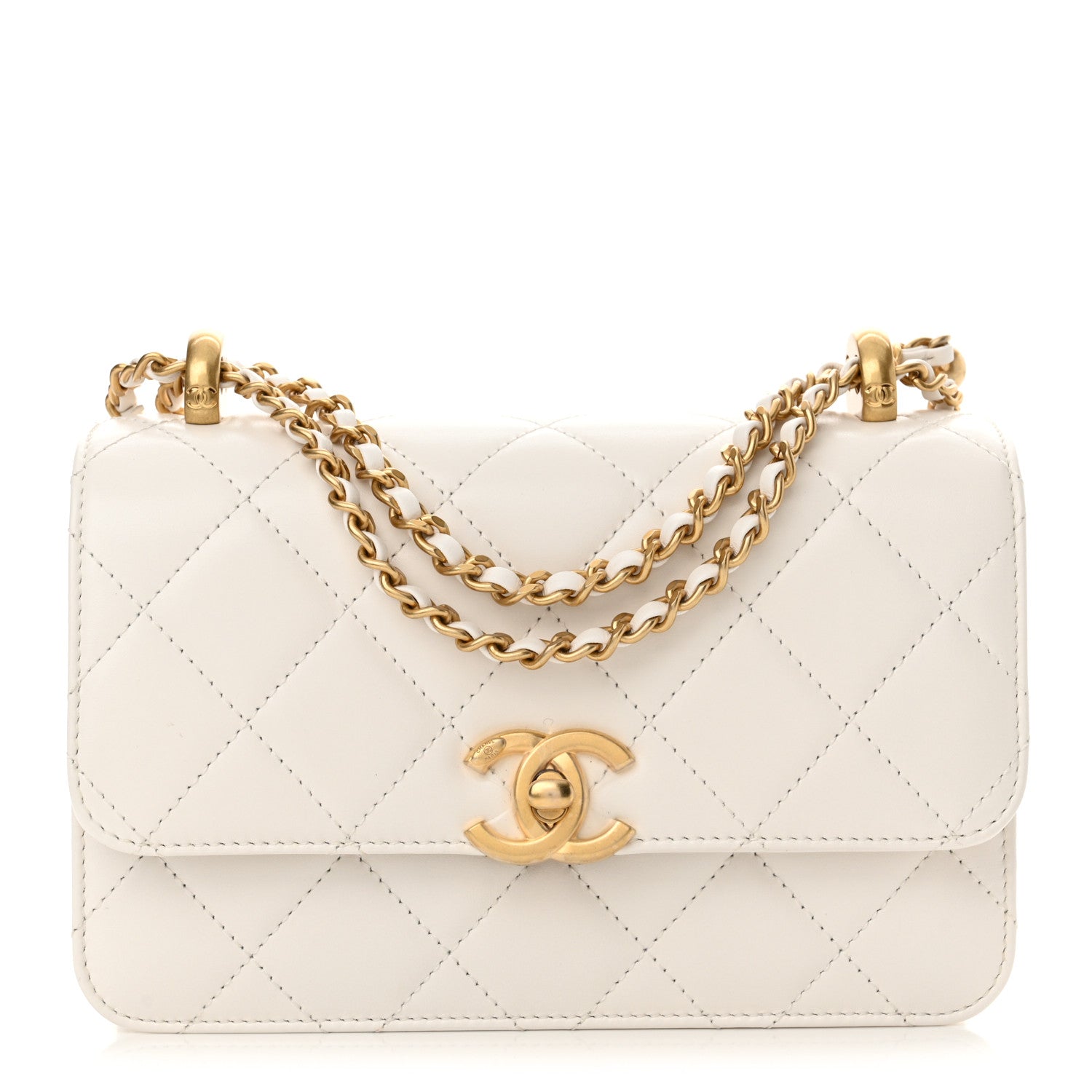 Chanel Calfskin Quilted Mini Perfect Fit Flap White 1 of 11