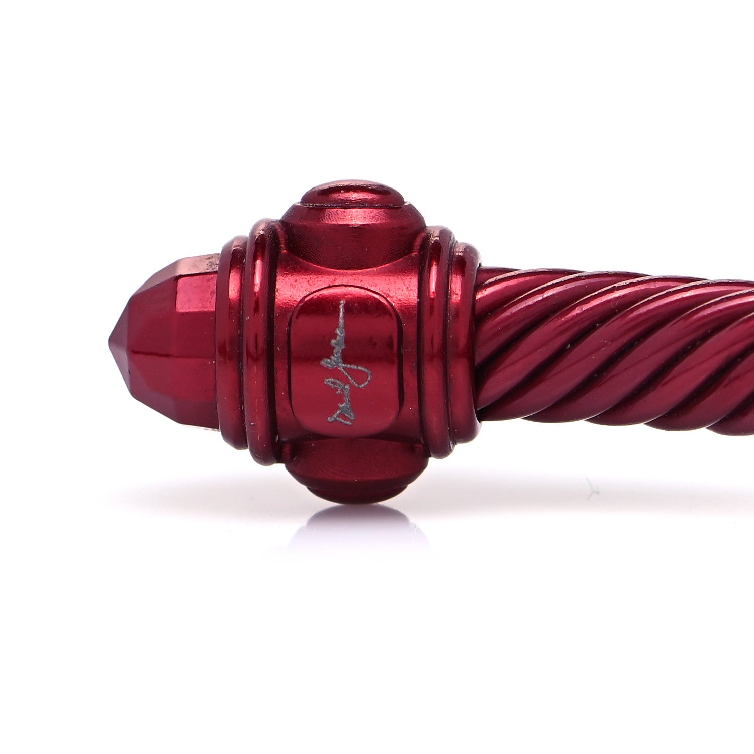 David Yurman Aluminum 5mm Renaissance Bracelet Dark Red 4 of 6