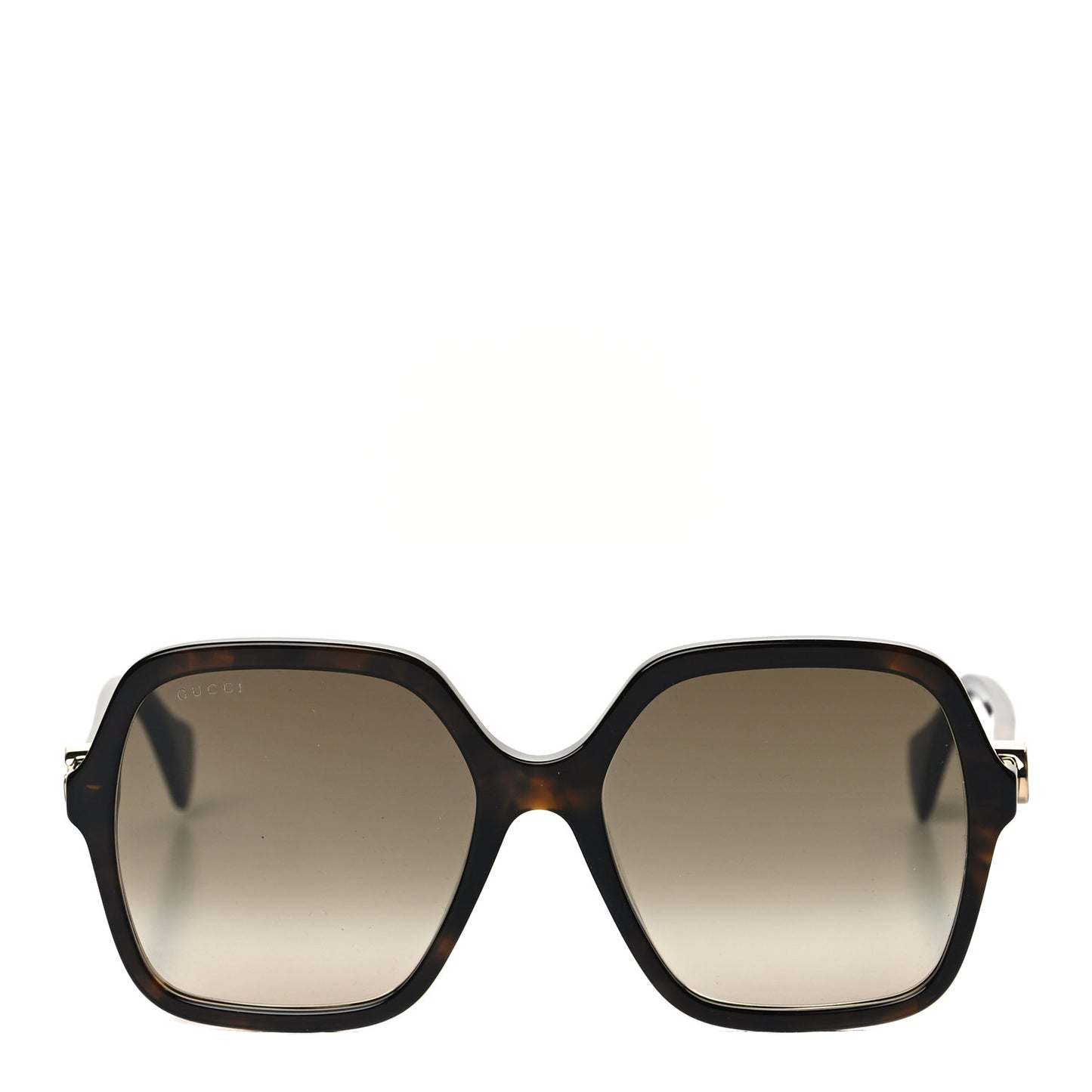 Acetate Oversize Rectangle Frame GG1072SA Sunglasses Shiny Solid Tortoise