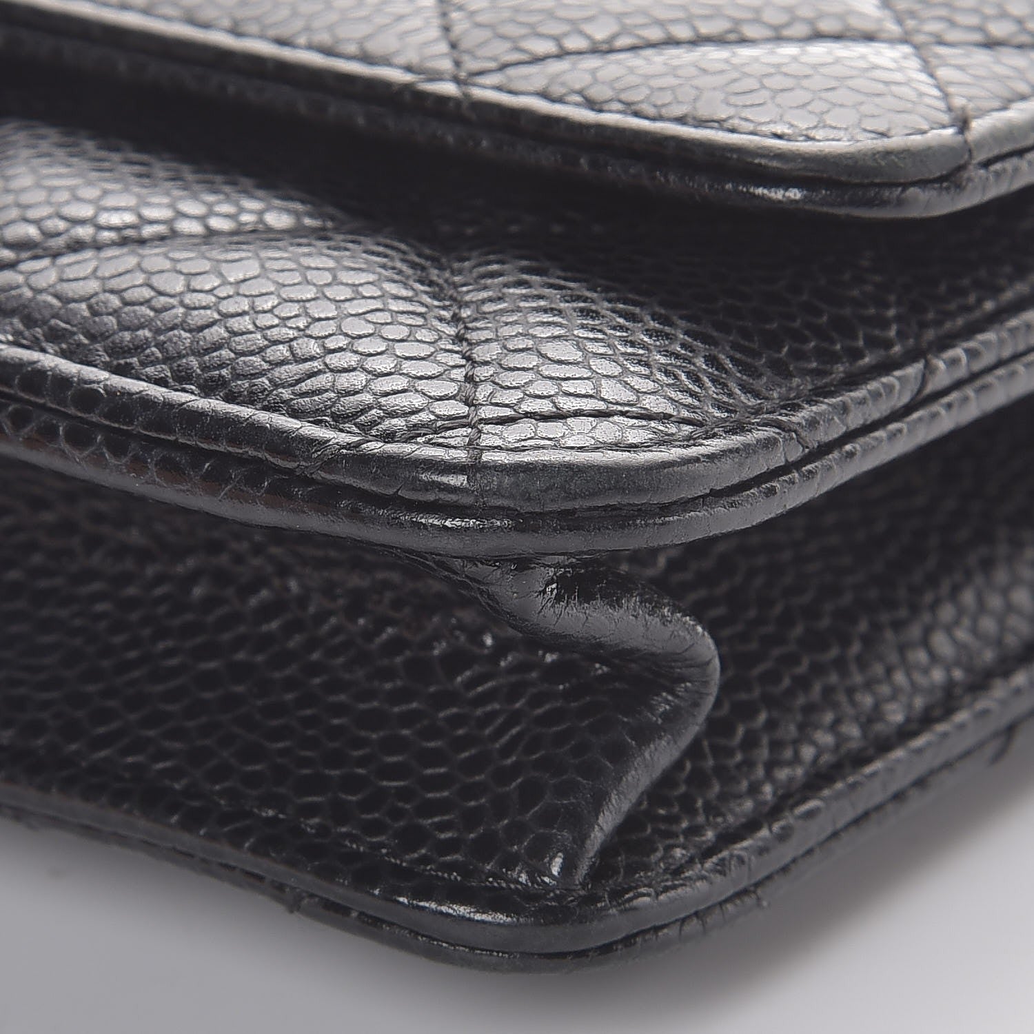 Chanel Caviar Quilted Wallet On Chain WOC Black 10 of 10
