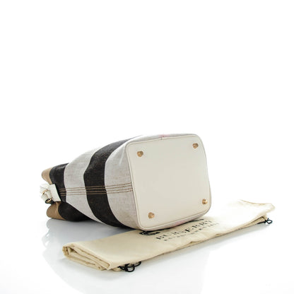 Burberry Canvas Mega Check Medium Ashby White 4 of 8