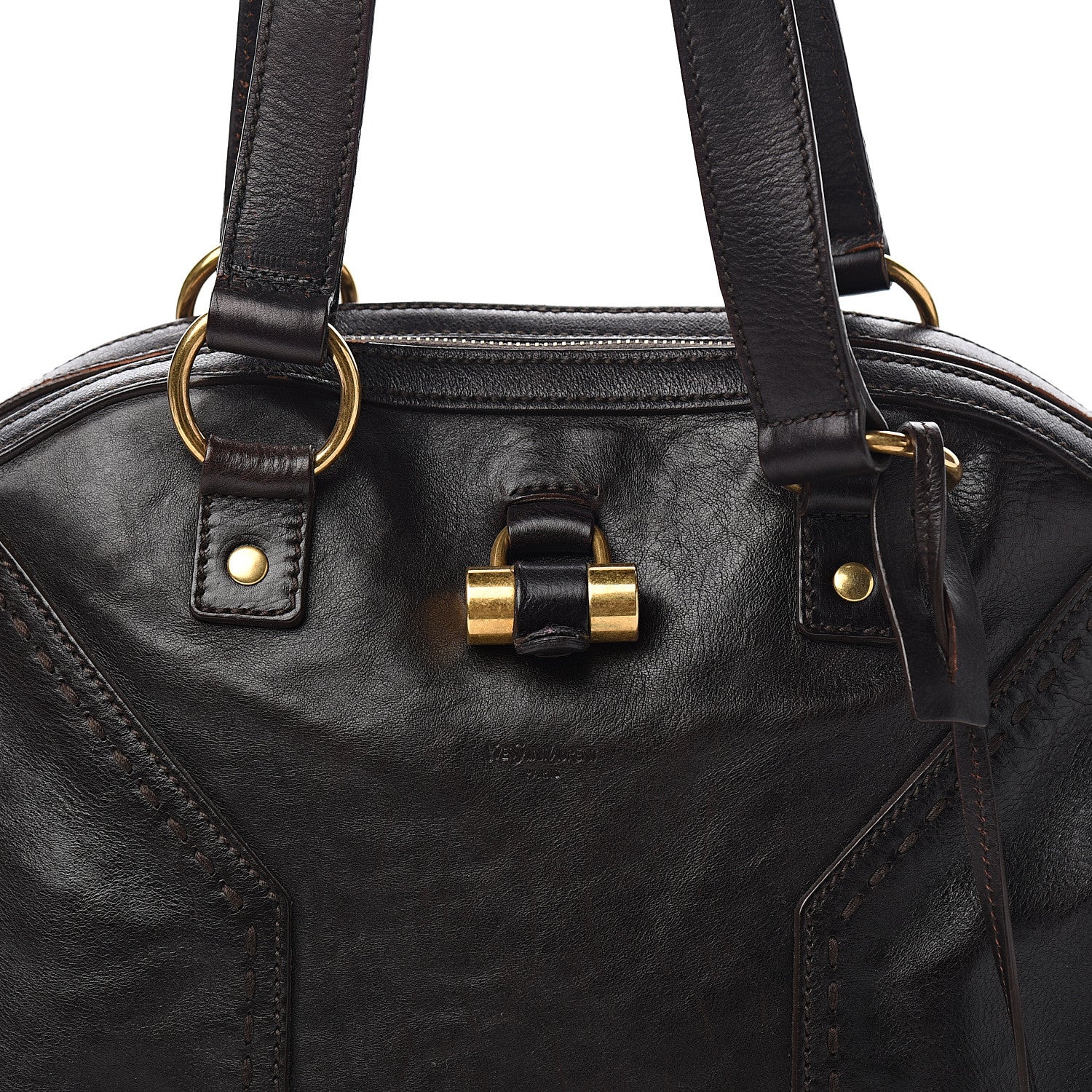 Saint Laurent Calfskin Large Muse Dark Brown 11 of 11
