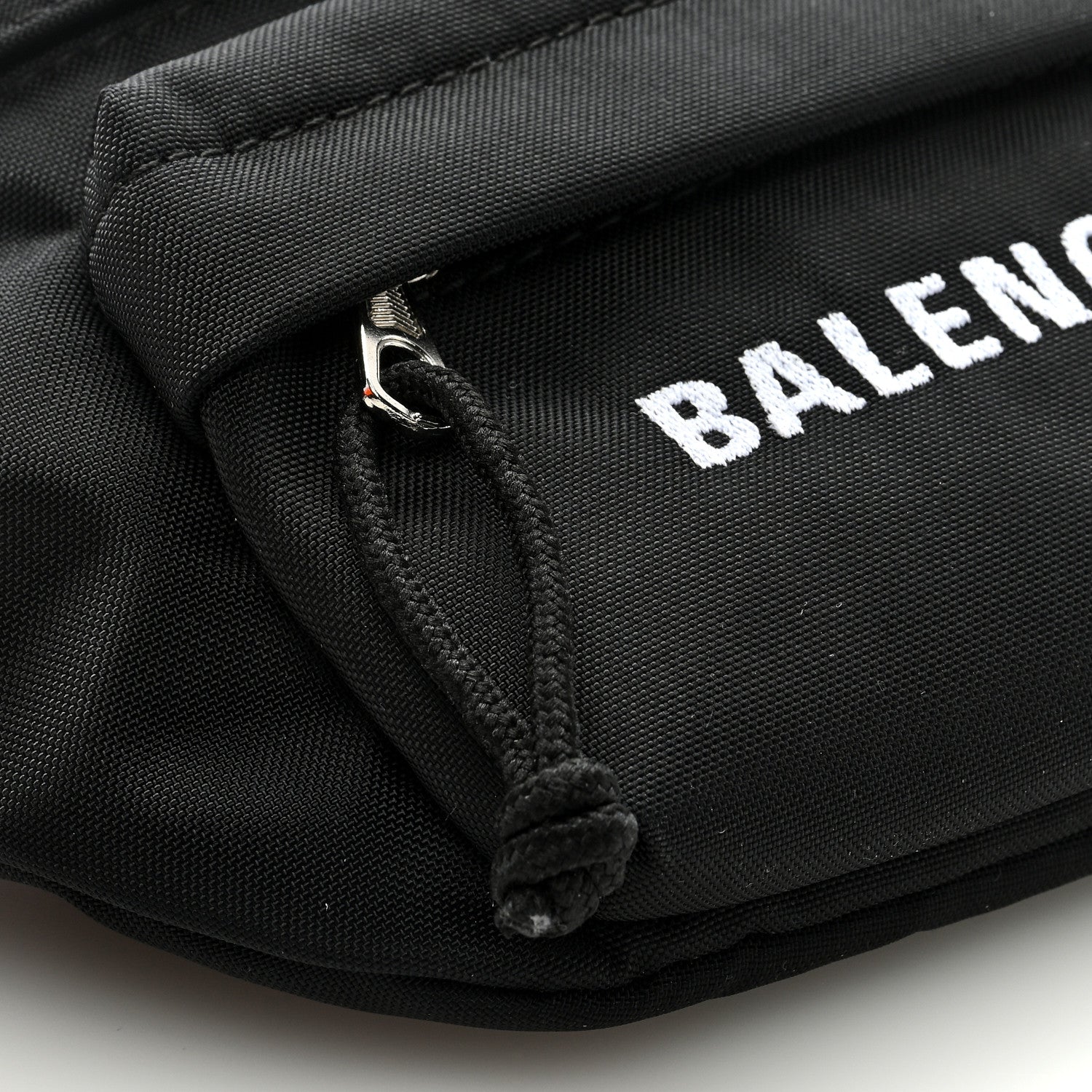 Balenciaga Sport Nylon Logo Embroidered Small Wheel Beltpack Black 7 of 8