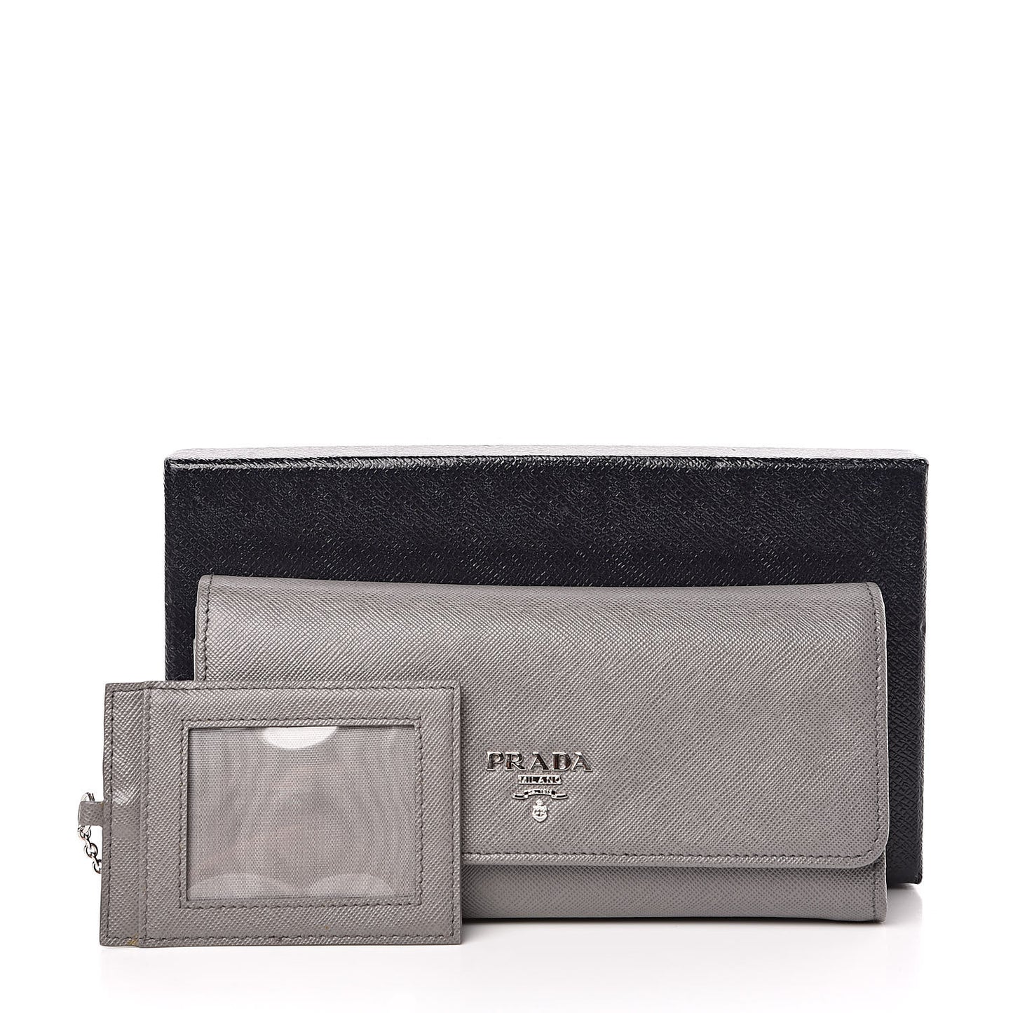 Saffiano Metal Continental Flap Wallet Marmo