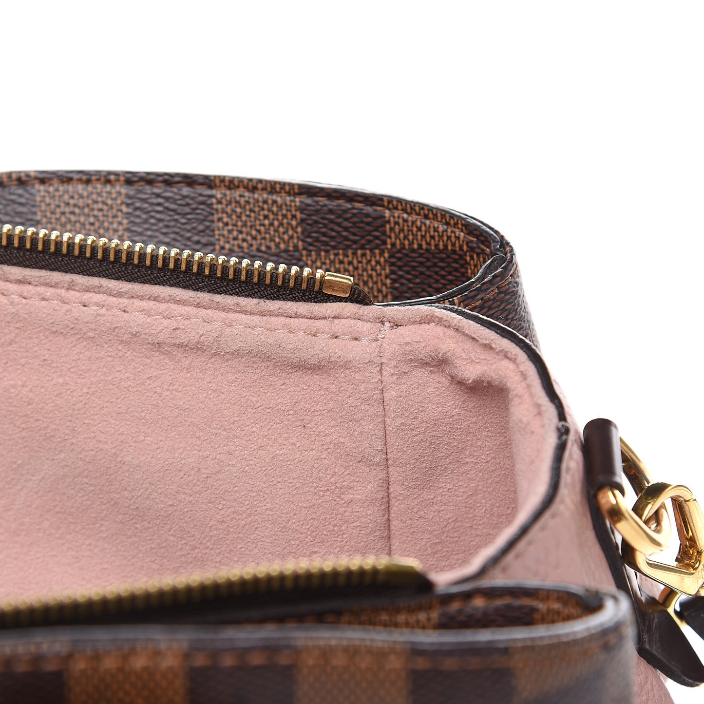 Cuir Taurillon Damier Ebene Normandy Magnolia