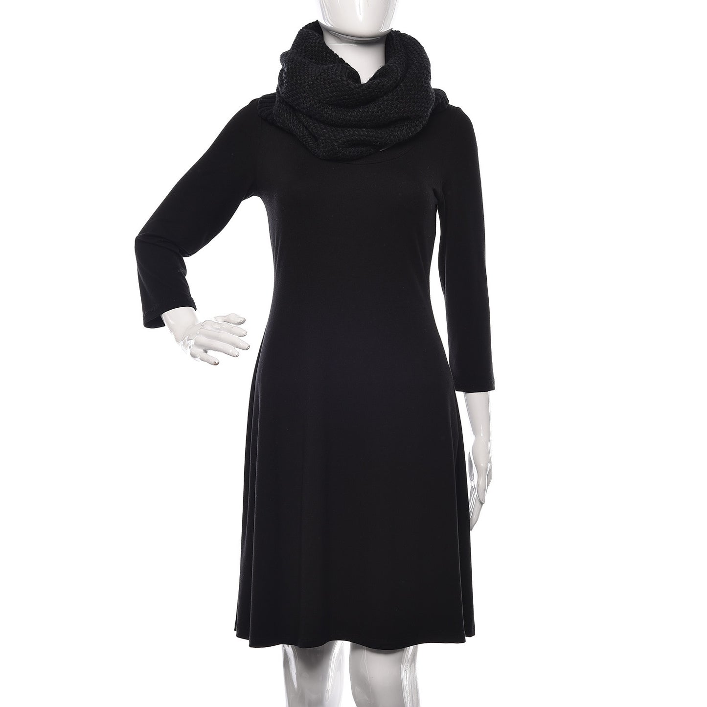 Wool Damier Geant Scarf Black