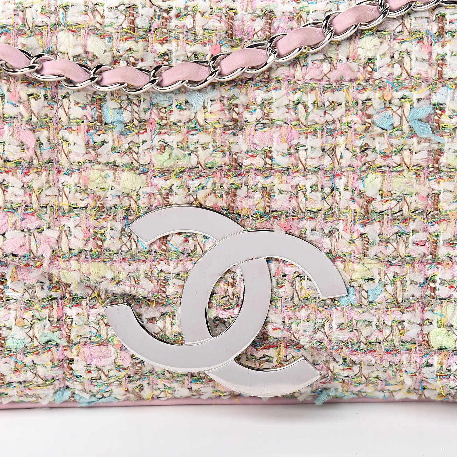 Chanel Tweed CC Flap Multicolor 12 of 13