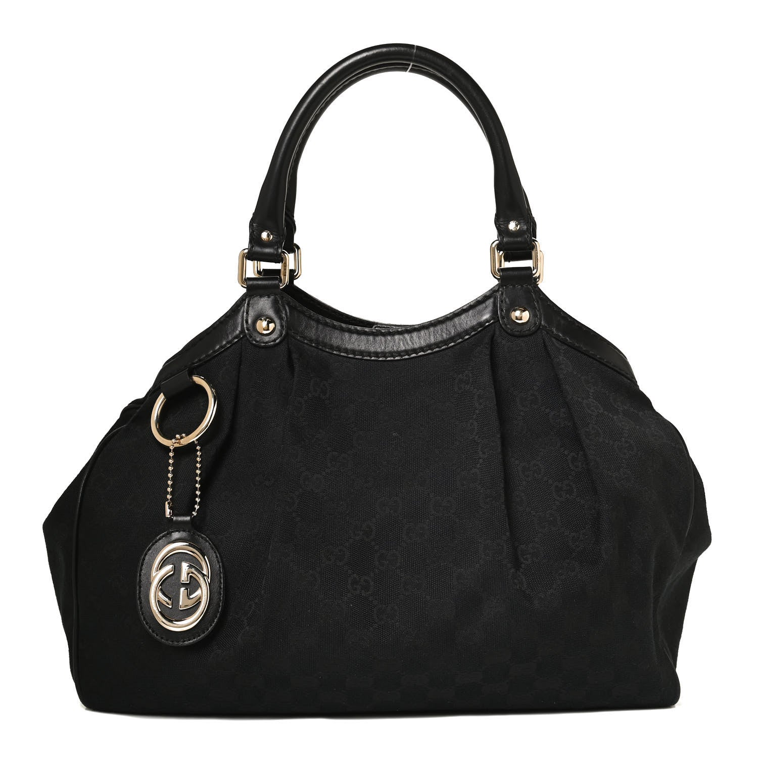Gucci Monogram Medium Sukey Tote Black 1 of 14