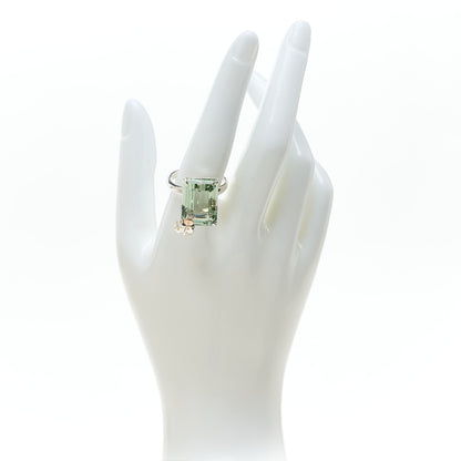 Tiffany Sterling Silver 18K Rose Gold Prasiolite Return to Tiffany Love Bugs Ladybug Ring 60 9 2 of 4