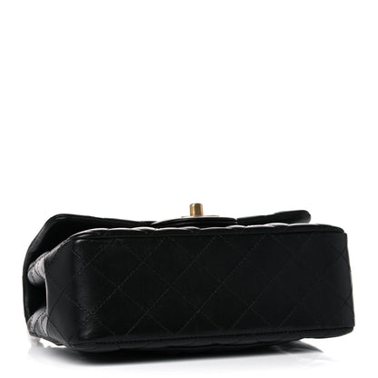 Chanel Lambskin Quilted Studded Mini Rectangular Flap Black 4 of 11