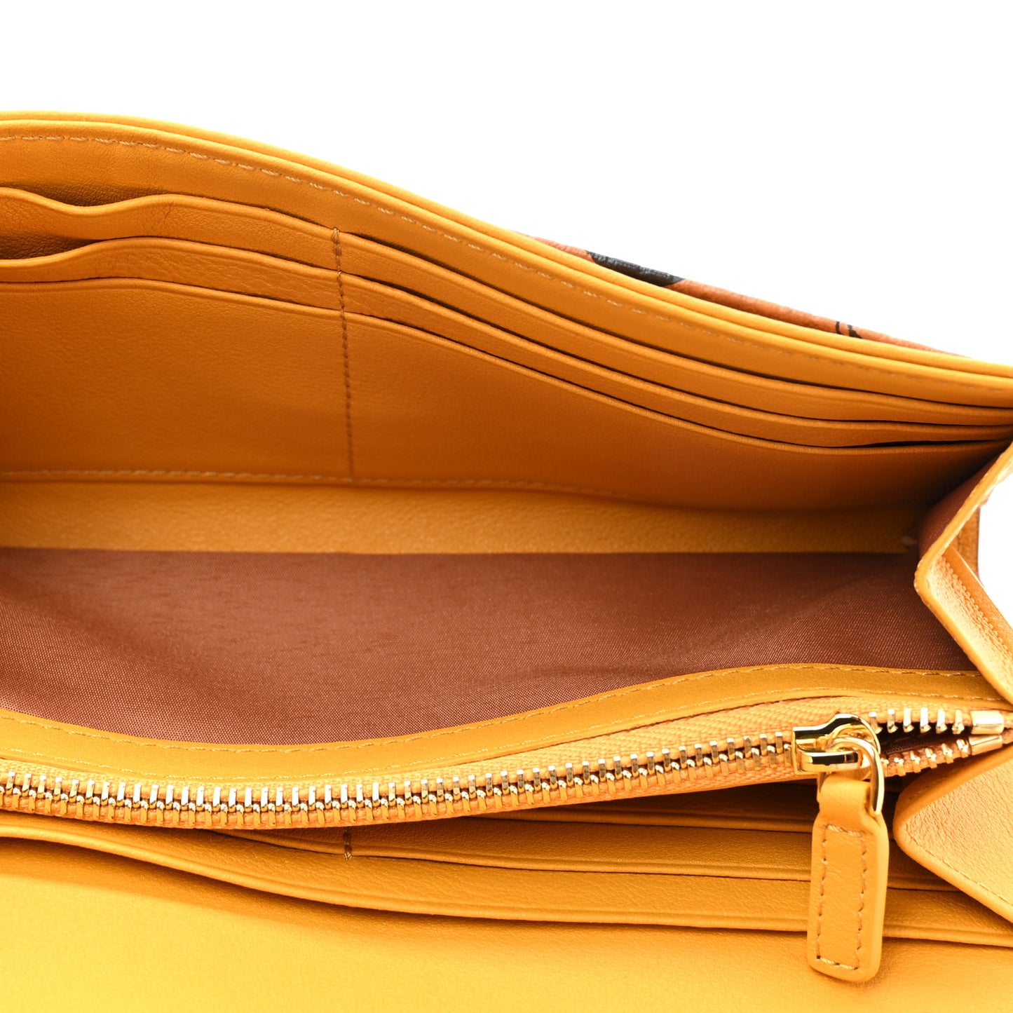 Visetos Large Patricia Wallet On Chain Cognac