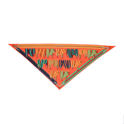Hermes Silk Sangles Giant Triangle Scarf 1 of 5
