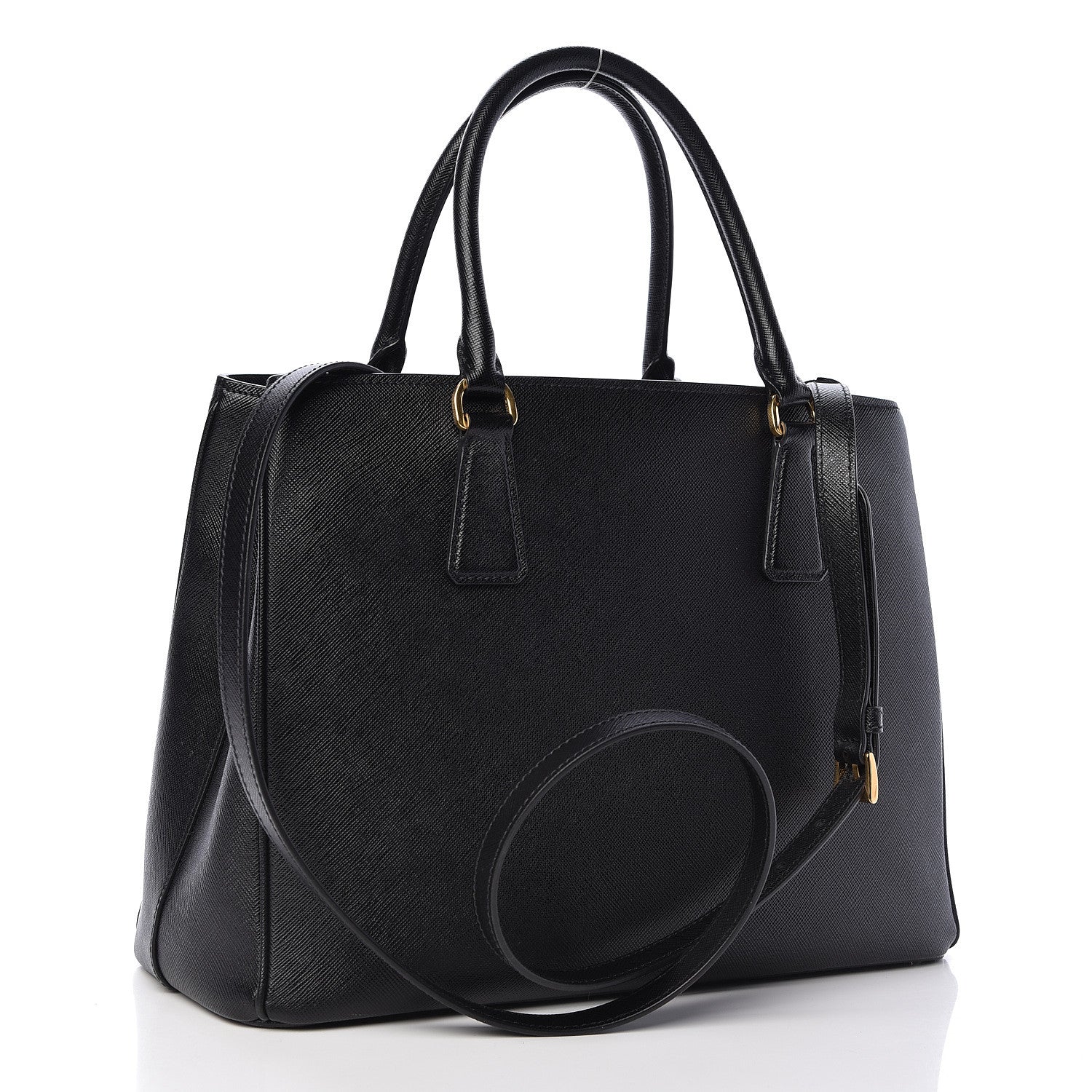 Prada Saffiano Lux Small Tote Nero Black 3 of 10