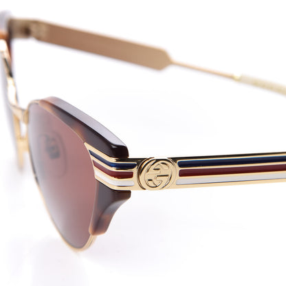 Gucci Cat Eye Web Sunglasses GG0522S Tortoise 7 of 9