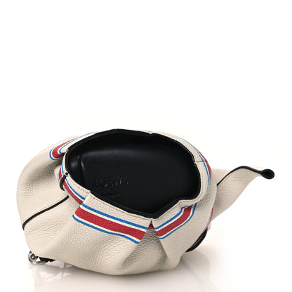 Loewe Calfskin 22 Mini Elephant Crossbody Bag Soft White Red 3 of 11